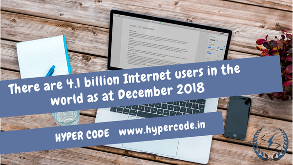 4.1 billion Internet users in the world